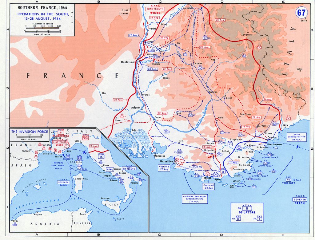 Joining Operation Dragoon in France