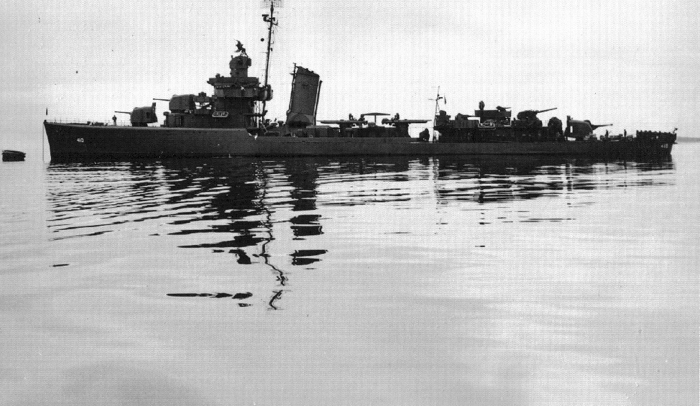 USS Hughes in 1943