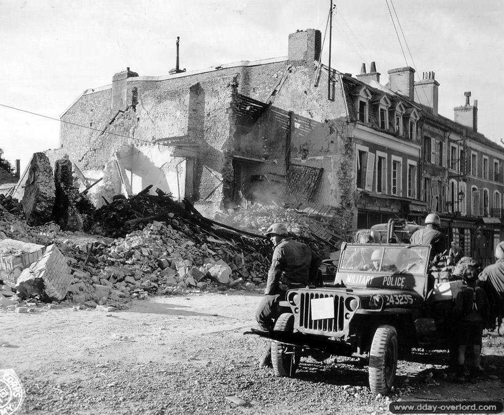 509th MP Jeep at Isigny, France