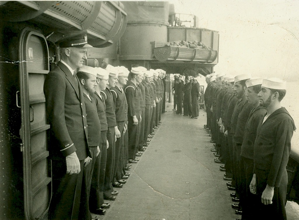 Inspection on board the USS Hughes 
