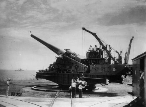 14 inch gun at the Panama Canal Zone - WWII