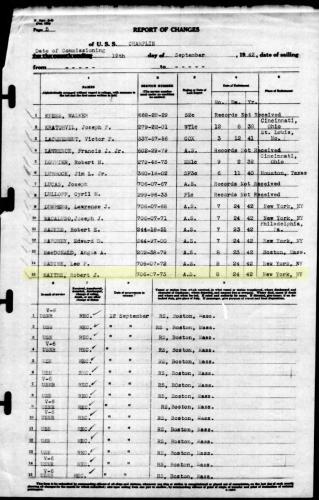 Robert First Boards: Champlin Muster Roll