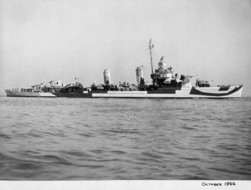 USS Champlin DD-601 side